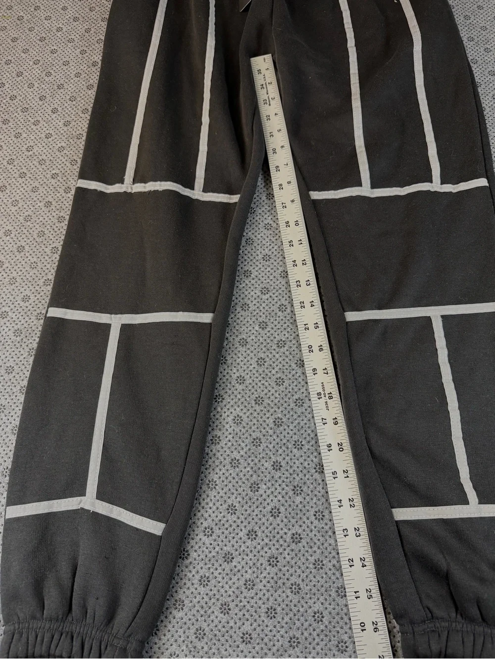 PrettyLittleThing Black Joggers with White Piping Detail